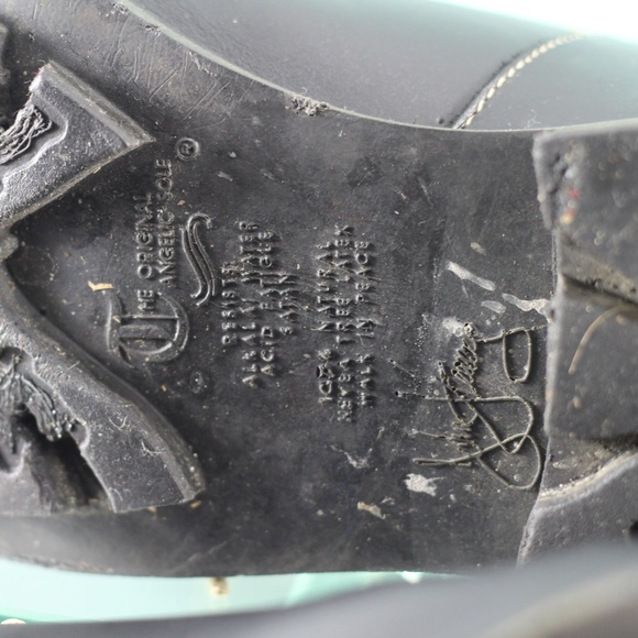 John Fluevog Black Leather D.D.F.T Shoes Angels - Picture 13 of 16